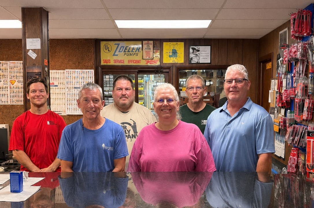 The Kiner Supply Co., Inc. team behind the front counter